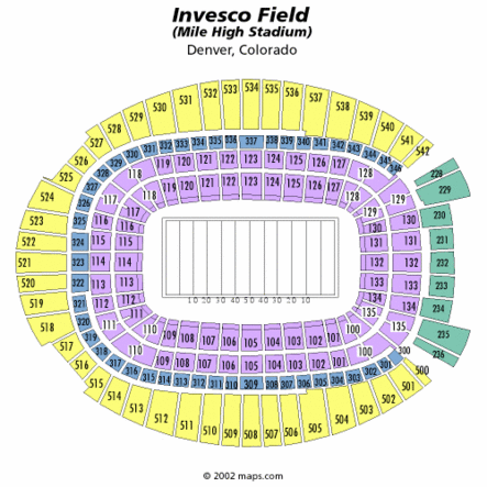 Denver Broncos Seating Chart